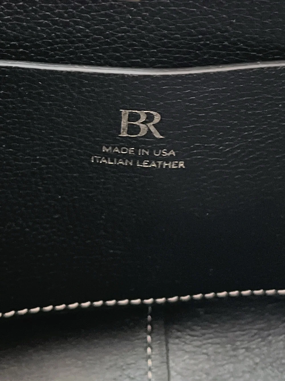 NWOT Banana Republic Luxury Italian Leather Black Pebbled Shoulder Bucket Tote